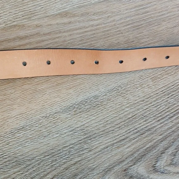 Black Genuine Italian Calfskin Leather Belt | Size 38 | Classic Men's Accessory - Picture 5 of 8